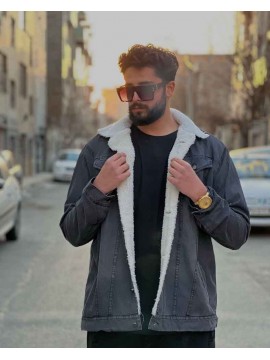 کت جین خزدار کد 810